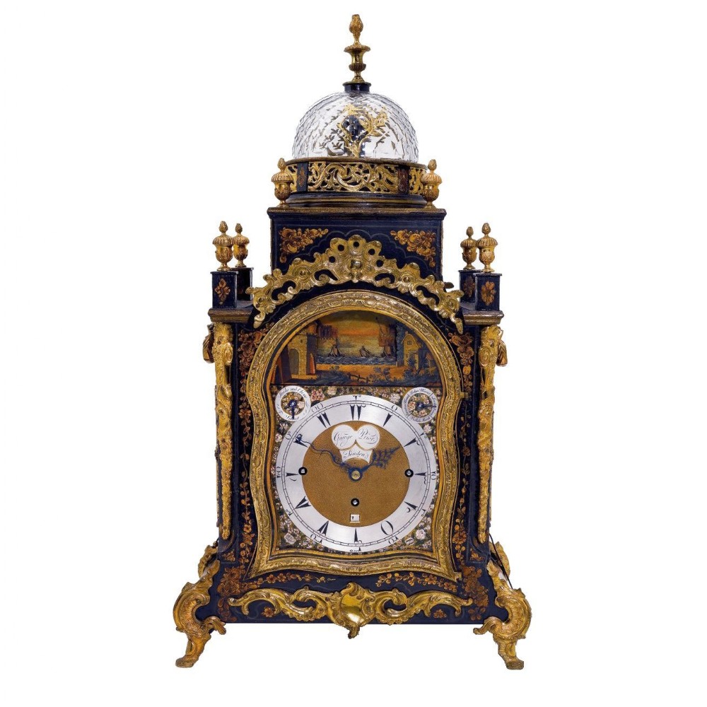 MUSICAL AUTOMATA BRACKET CLOCK BY GEORGE PRIOR OF LONDON