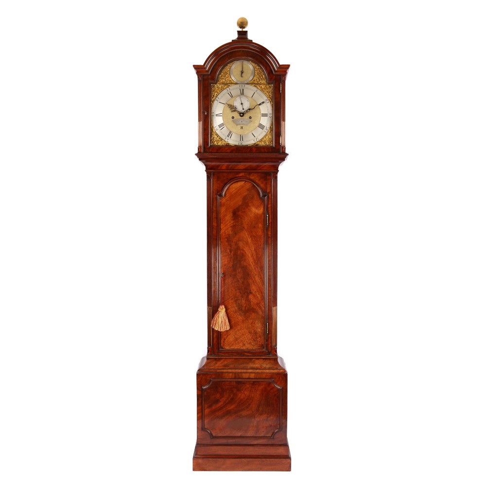 LONDON MAHOGANY LONGCASE CLOCK BY STEPHEN HENRY