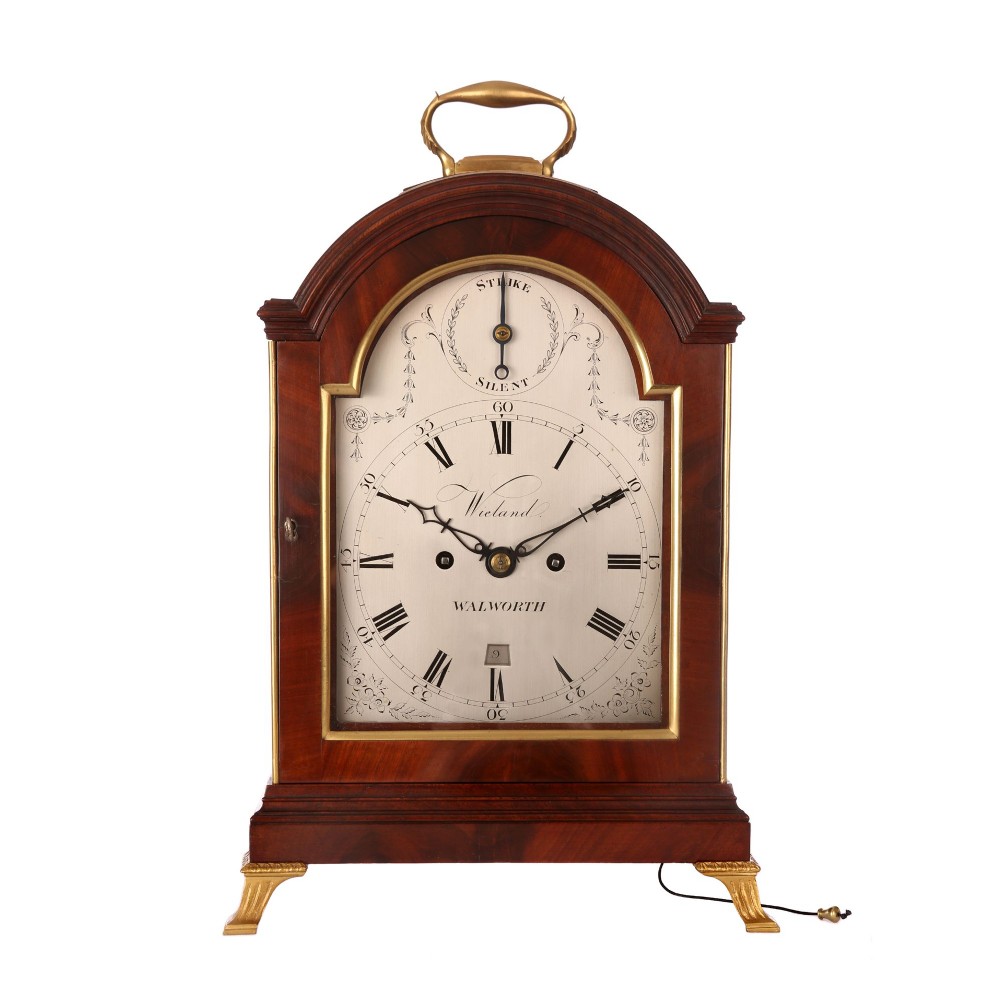 VERGE STRIKING BRACKET CLOCK BY WIELAND OF WALWORTH
