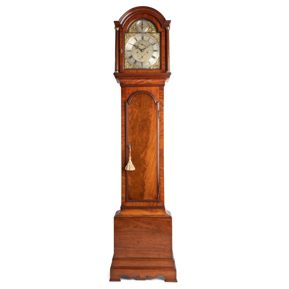FINE 8 DAY MAHOGANY LONGCASE CLOCK – JOSEPH SARJENT – LONDON