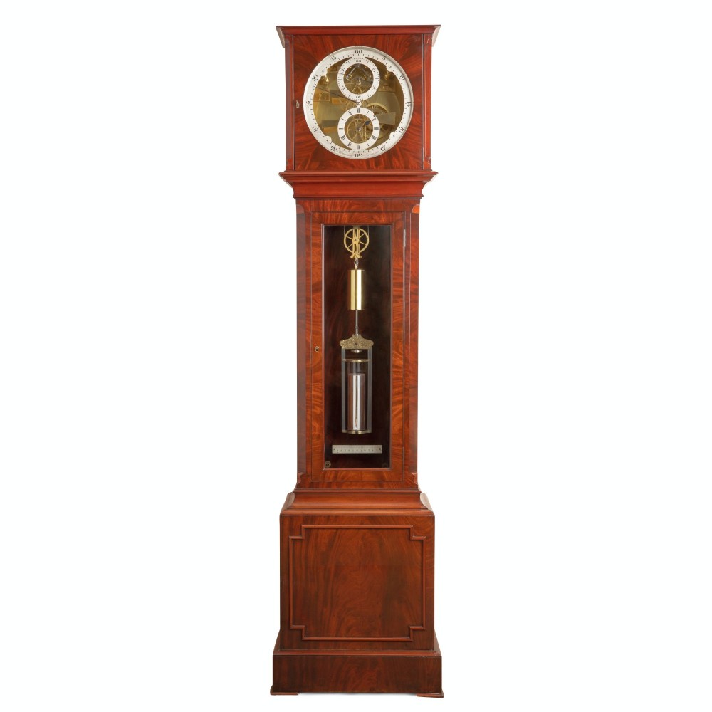 A STUNNING SKELETONISED REGULATOR LONGCASE CLOCK – HENNESSY – SWANSEA