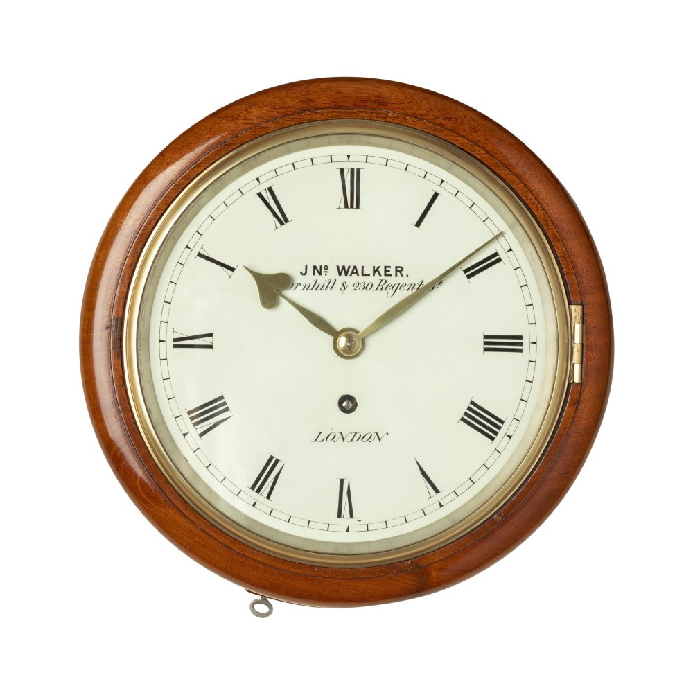 AN ATTRACTIVE MINIATURE 8-DAY TIMEPIECE DIAL CLOCK