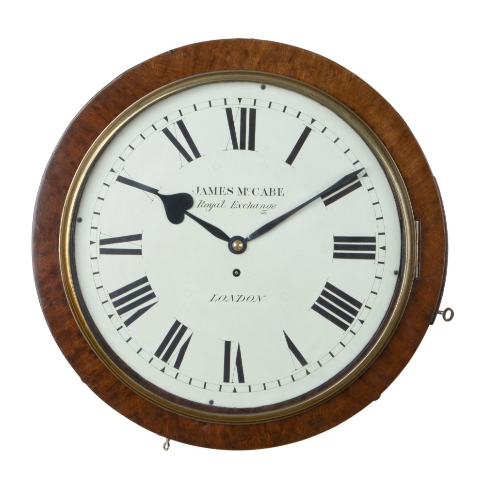 RARE JAMES MCCABE DRUMHEAD WALL CLOCK