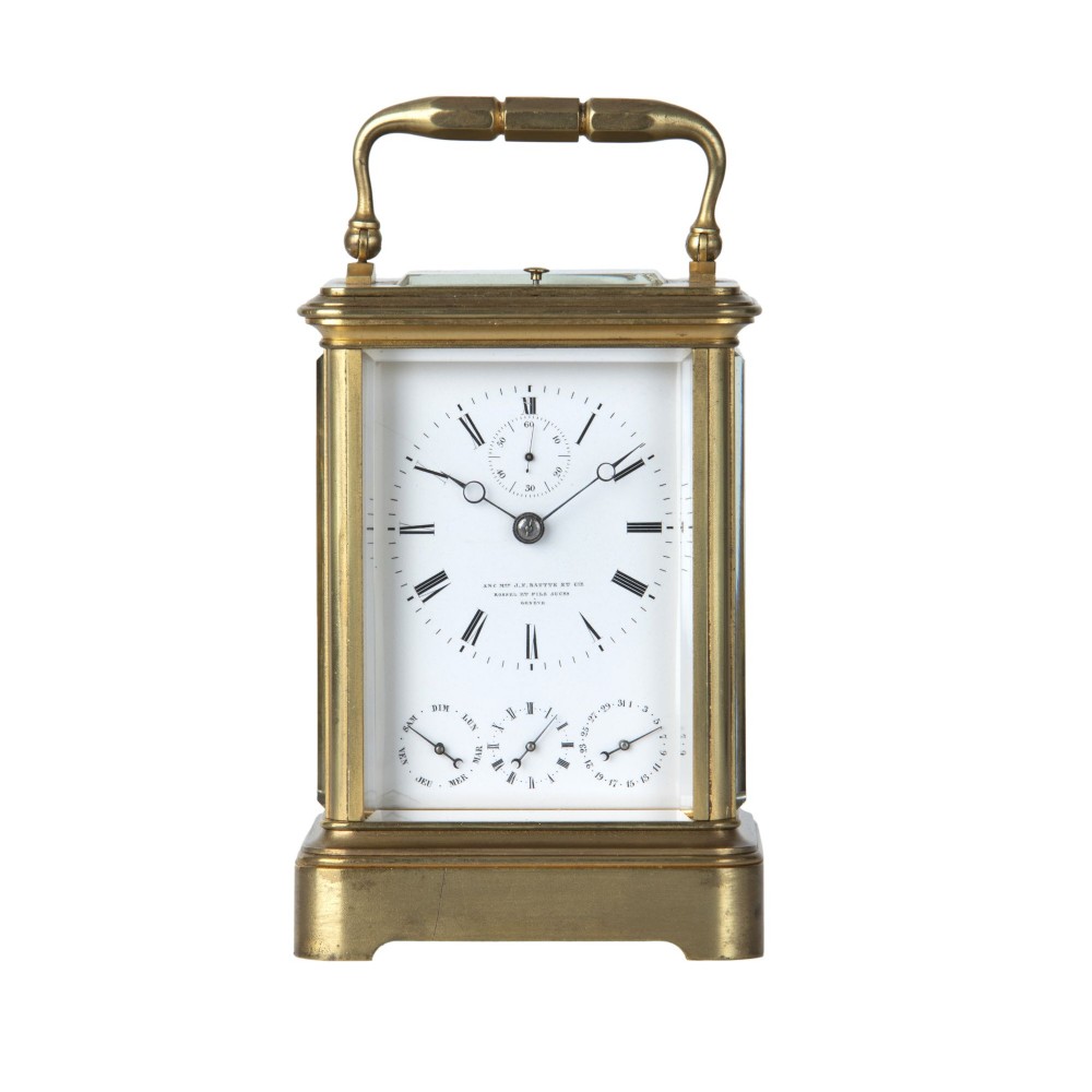 GRANDE SONNERIE CARRIAGE CLOCK WITH ALARM – J. F. Bautte Et Cie