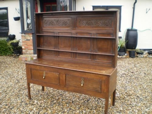 fig 1. Dresser 17th/18th century Oak Welsh dresser