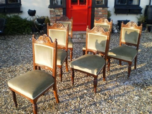Chairs Dining Victorian Mahogany