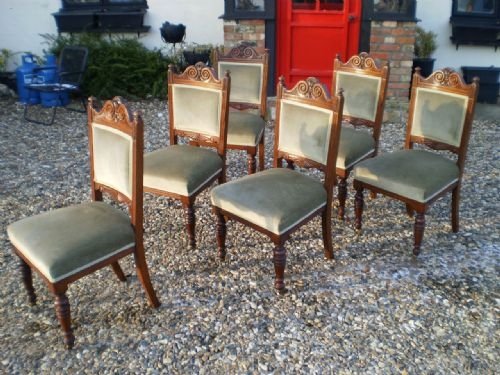 fig 1. Chairs dining Victorian Mahogany