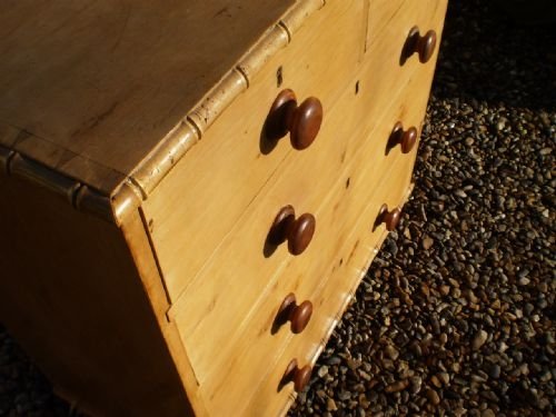 fig 2. Chest of drawers Regency pine with faux bamboo moulding