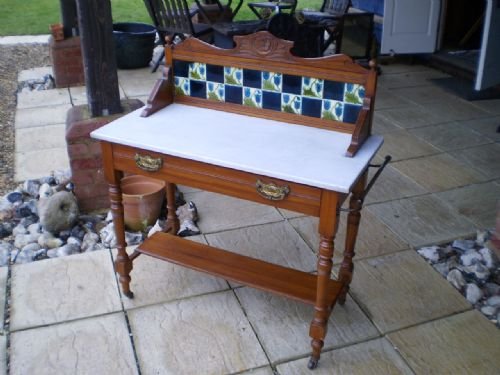 fig 4. Washstand Victorian Art nouveau