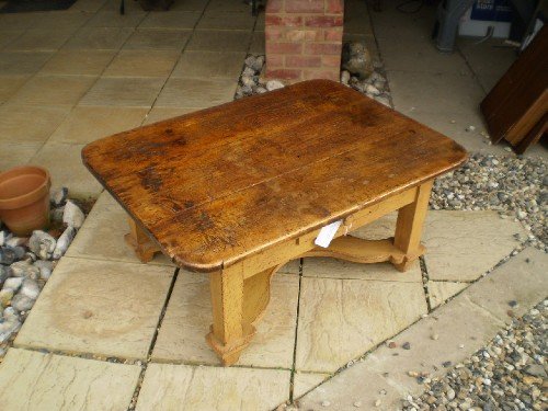 fig 1. Table French Restauration coffee table Pine
