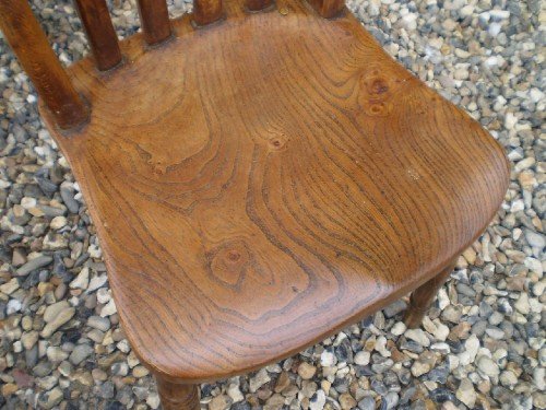 fig 1. Chairs Victorian lath back Beech and Elm