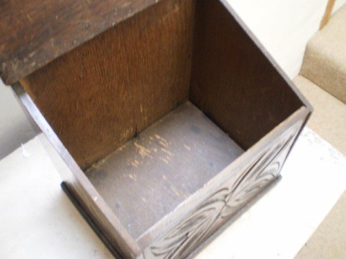 fig 4. Suggestion box early 18th century Oak