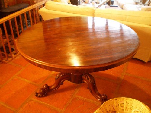 fig 1. Table William IV Mahogany dining breakfast