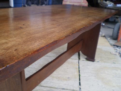 fig 2. Table Arts and crafts Walnut Cotswold school c1900