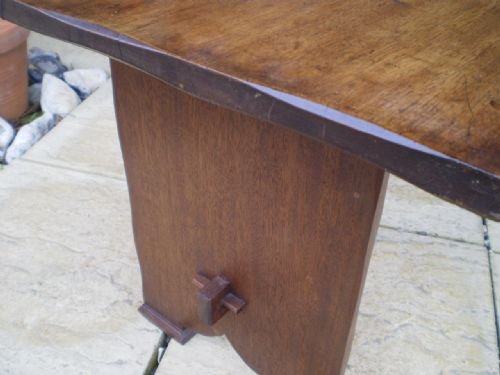 fig 3. Table Arts and crafts Walnut Cotswold school c1900
