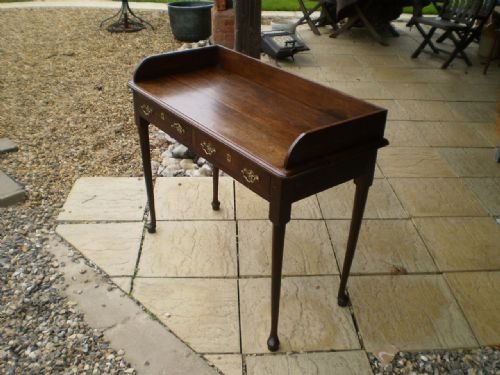 Desk Early Victorian Oak Writing Desk