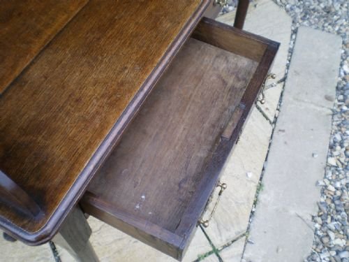 fig 2. Desk Early Victorian Oak writing desk