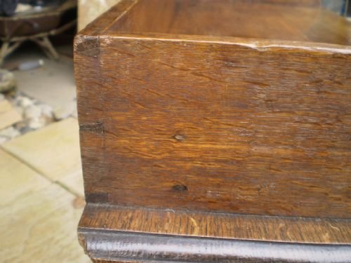 fig 3. Desk Early Victorian Oak writing desk