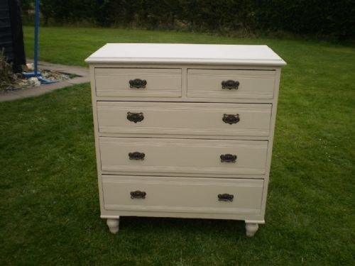fig 1. Chest of drawers Victorian Pine Georgian stone