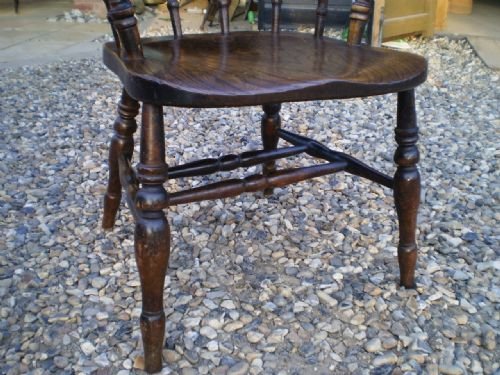 fig 2. Chair Victorian early smokers bow Ash Elm c1860