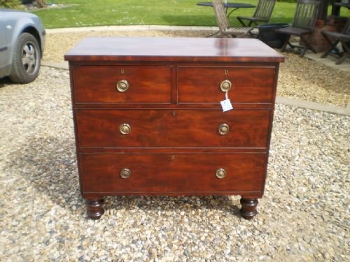fig 1. Chest of drawers Georgian Mahogany 