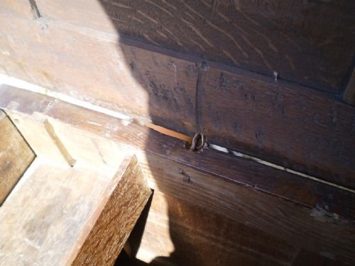 fig 2. Coffer Charles II Oak c1680