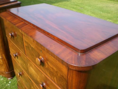 fig 1. Chest of drawers pair Victorian Mahogany fine quality