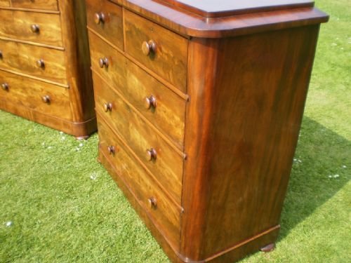 fig 2. Chest of drawers pair Victorian Mahogany fine quality