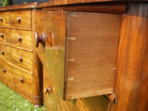 fig 4. Chest of drawers pair Victorian Mahogany fine quality