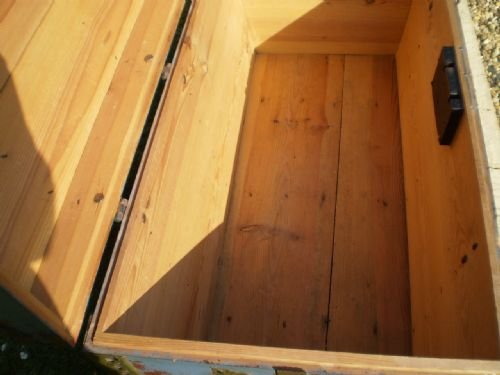 fig 3.
Chest Victorian pine Marriage chest blanket box