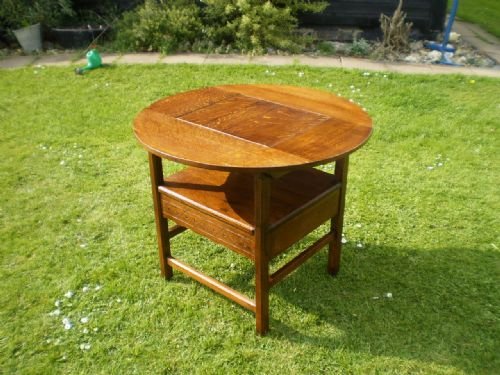 fig 3. Chair Arts and crafts Oak Monks seat c1900