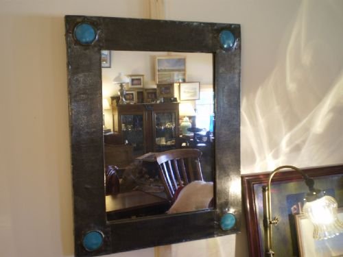 Mirror Arts and Crafts Pewter Knox Liberty Ruskin C1900