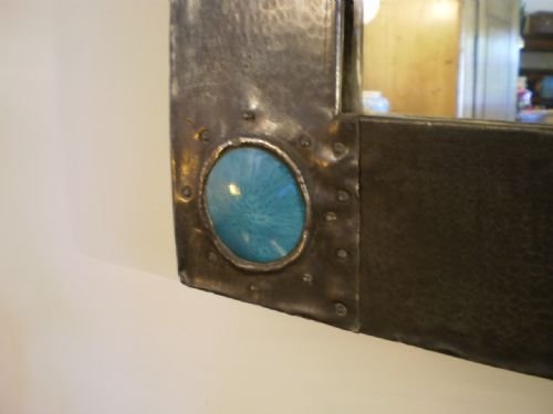 fig 3. Mirror Arts and Crafts pewter Knox Liberty Ruskin c1900