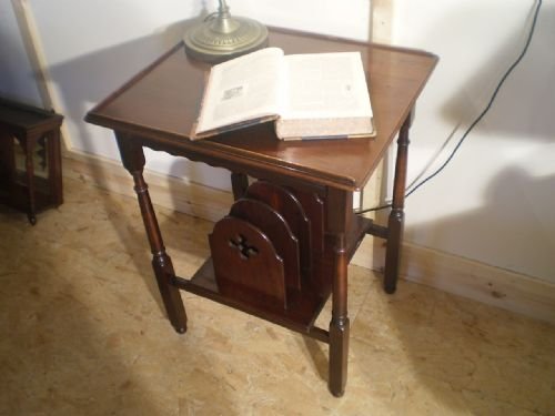 fig 1.
Table canterbury reading Victorian Mahogany c1890