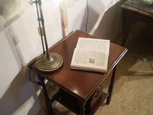 fig 3.
Table canterbury reading Victorian Mahogany c1890