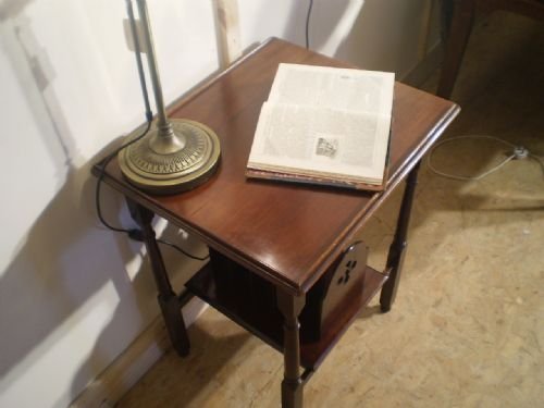 fig 4.
Table canterbury reading Victorian Mahogany c1890