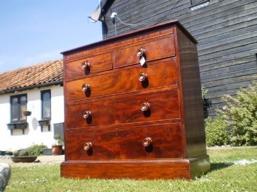 fig 4. Chest of drawers Victorian Mahogany secret drawer c1880