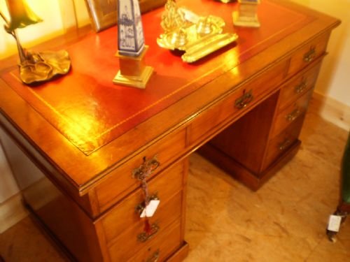 fig 1.
Desk Victorian solid Walnut c1870