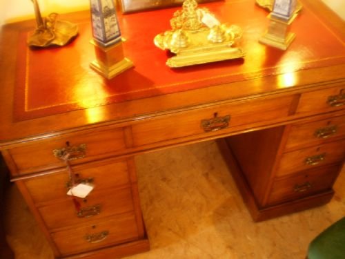 fig 3.
Desk Victorian solid Walnut c1870