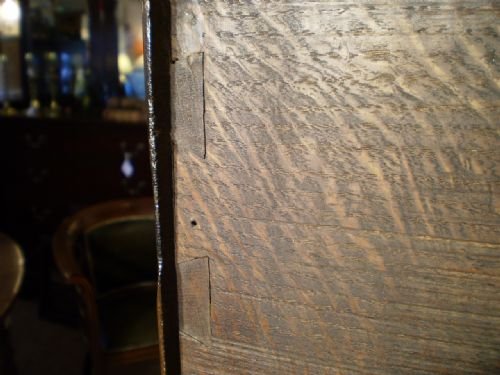 fig 4.
Chest of drawers chest on chest George I Oak c1715