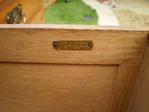 fig 4. Chest of drawers Arts and Crafts Walnut dated 1904
