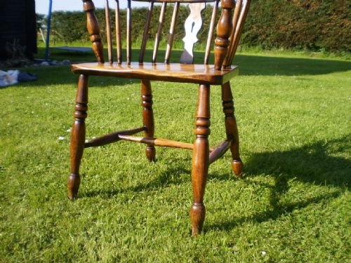 fig 3. 	
Chair Windsor early Victorian c1840 Ash Elm fruitwood
Cloverleaf Home Interiors £45 delivery retail quality
