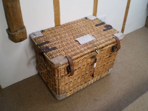fig 1.
Laundry basket wicker c1900 White Brothers Nottingham