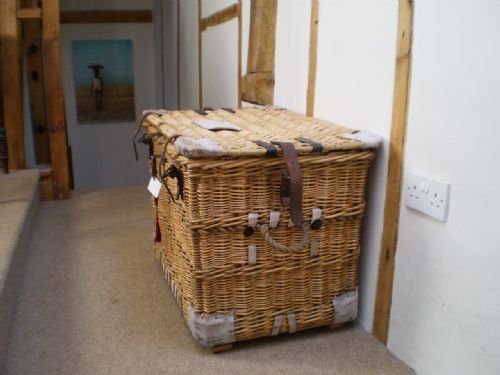 fig 3.
Laundry basket wicker c1900 White Brothers Nottingham