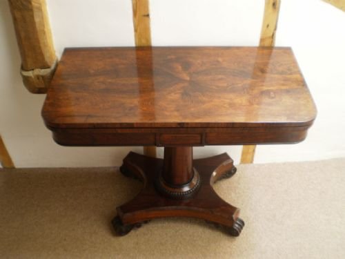 Card Table Regency Rosewood C1825
cloverleaf Home Interiors £45 Delivery Retail Quality