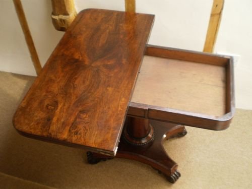 fig 1. Card table Regency Rosewood c1825
Cloverleaf Home Interiors £45 delivery retail quality