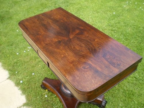 fig 3. Card table Regency Rosewood c1825
Cloverleaf Home Interiors £45 delivery retail quality