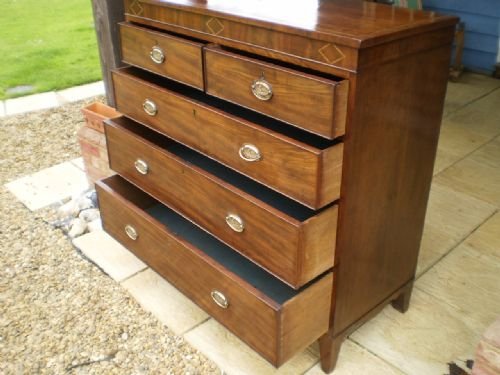 fig 4.
Chest of drawers George III Mahogany Special Handles
