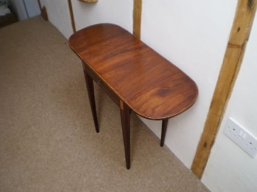 fig 1. Table George III Mahogany work bedside c1790