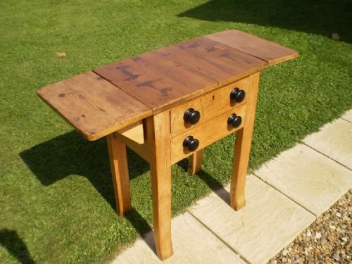 fig 1.
Table Victorian Pine work sewing lamp bedside table